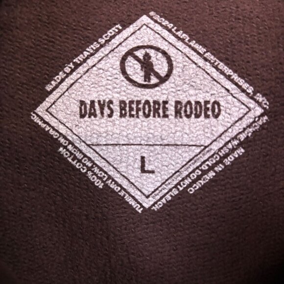 Travis Scott x SP5DER ATL Rodeo Days Before Rodeo Hoodie Size Large - Picture 4 of 4